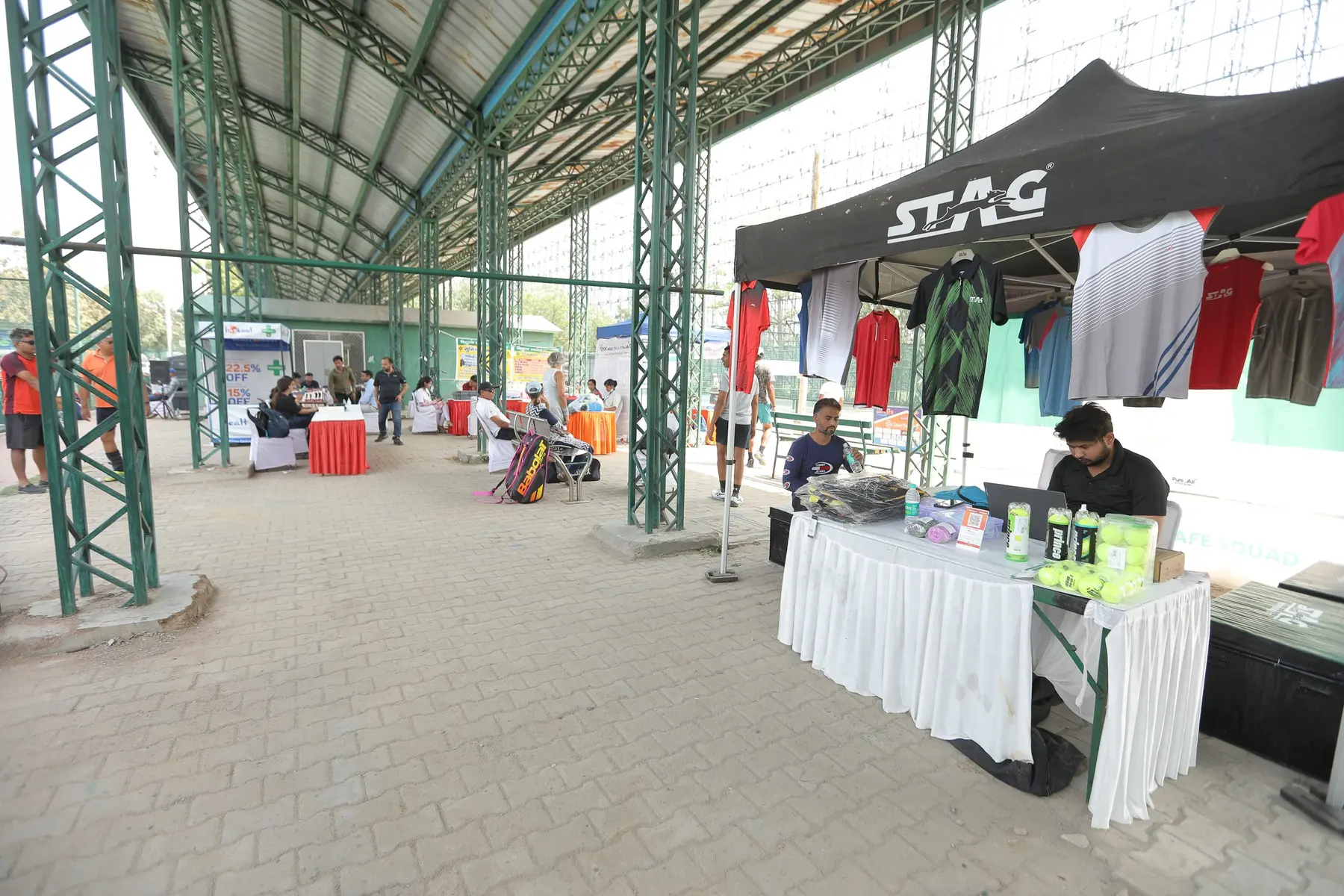 Partner stalls along the RGT venue